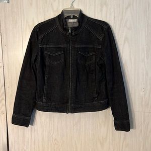 Chico’s Platinum Jean jacket chico size 1 (10/12)